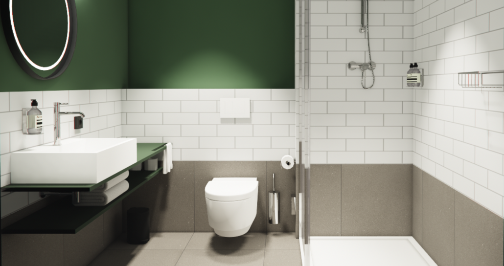 Vernieuwde Hotel ibis Tilburg badkamer