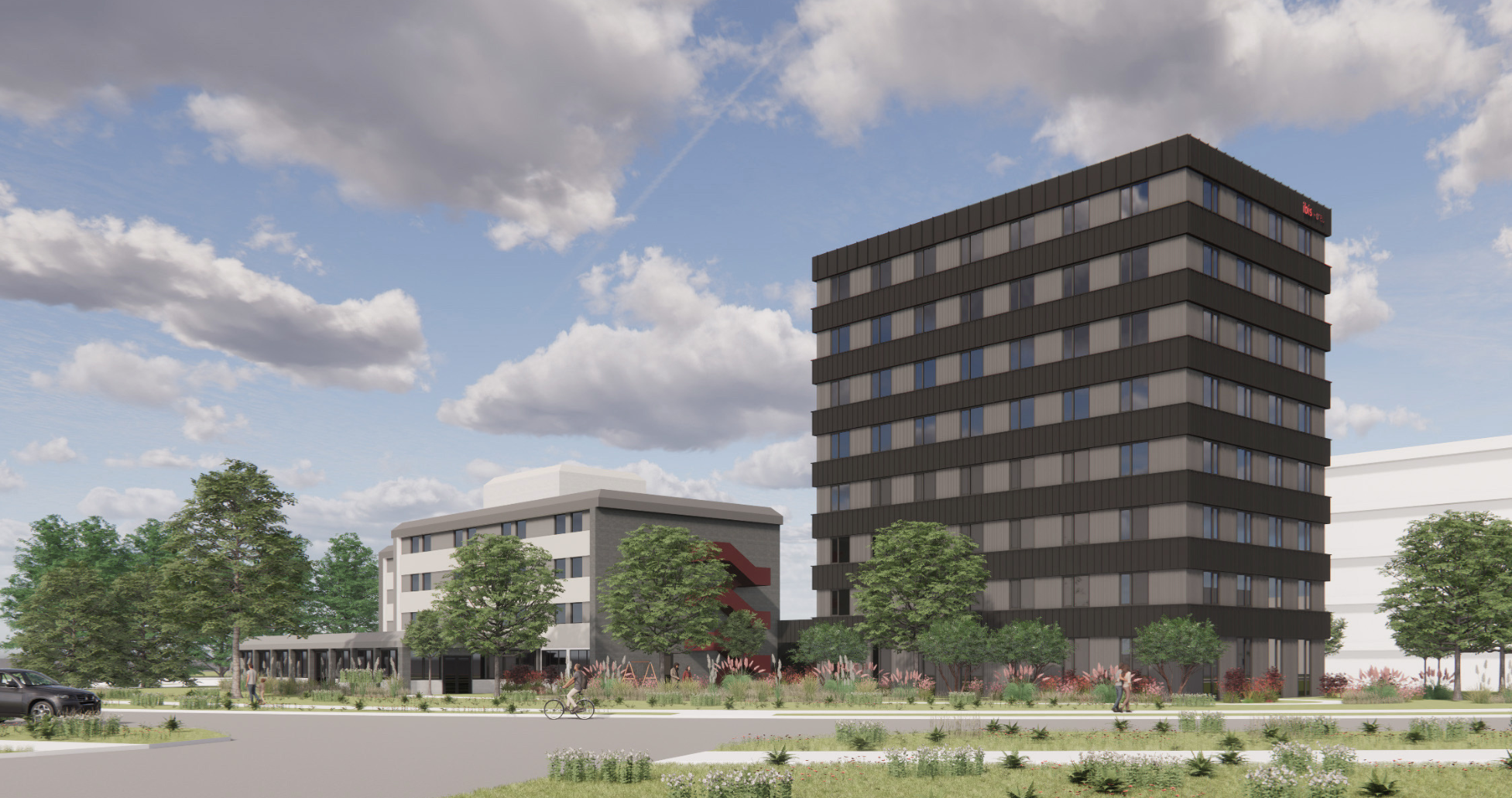 Vernieuwde Hotel ibis Tilburg vooraanzicht